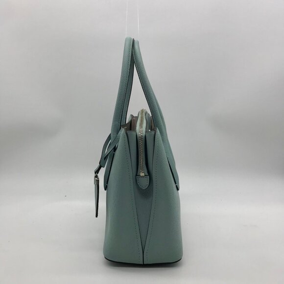 Kate Spade Hazy Blue Pebble Grain Leather Margaux Satchel - Picture 3 of 11